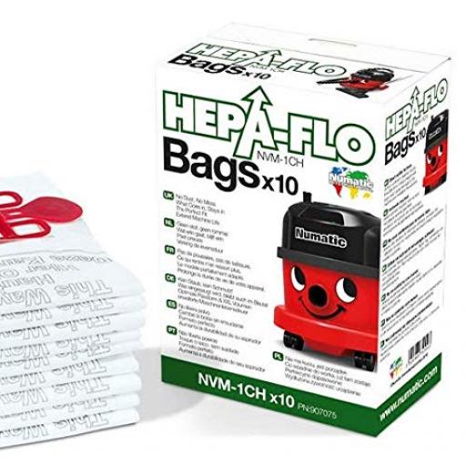 NVM-1CH Numatic Hepa-Flo Dust Bags (Pack of 10)