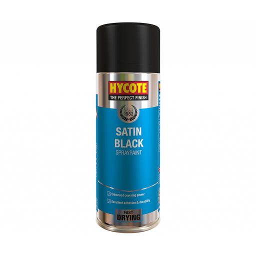 SATIN BLACK HYCOTE aerosol paint 400ML