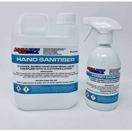 Hand Sanitiser 70% Alcohol Based Hand Sanitising Spray Liquid (W.H.O Formulation)