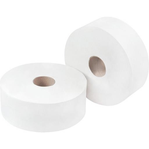 Jumbo Toilet Rolls White 2.25" Core